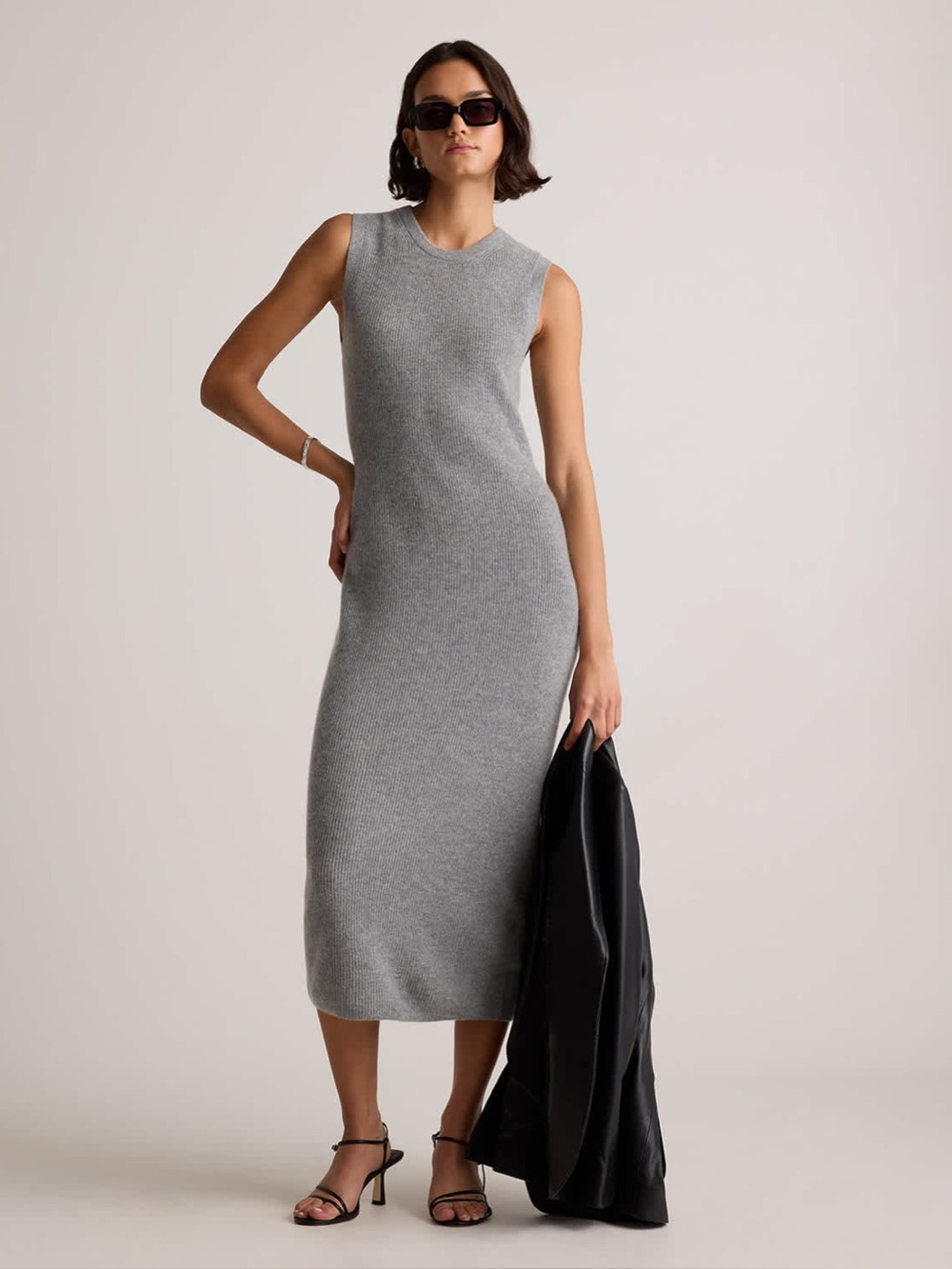 Enza Costa Textured Rib Sleeveless Maxi Dress